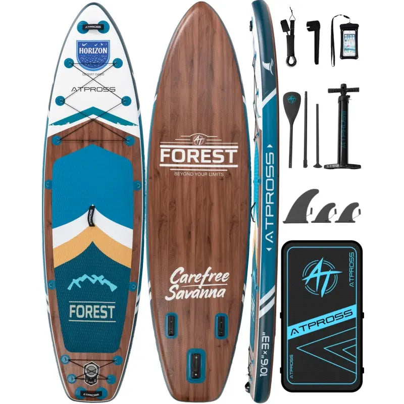 Summervibes Pro 10'6'' Inflatable Stand Up Paddle Board - Extra Wide 400Lbs Capacity, Anti-Slip Deck, Complete Premium Accessories Kit - Perfect for Yoga and Fishing!